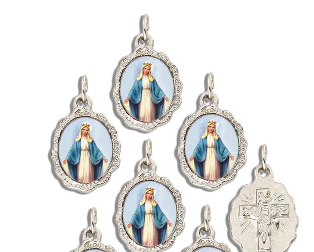 What is the origin of wearing religious medals?