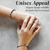 St Benedict Medal With Hematite/Cross Rosary Bracelet