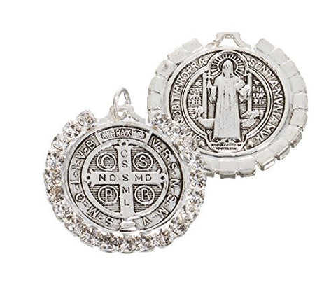 Black Saint Benedict Rosary with Silver St Benedict Medals – Unique  Catholic Gifts