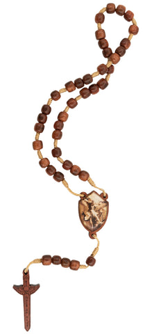 Saint Michael Wood Medal with Sword Chaplet