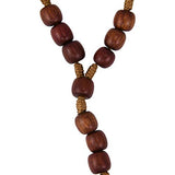Saint Michael Medal Cherry Wood Beads Chaplet