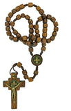 Mens Saint Benedict Wood Rosary